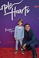 chosen jacobs shows off sofia carson at purple hearts screening 23