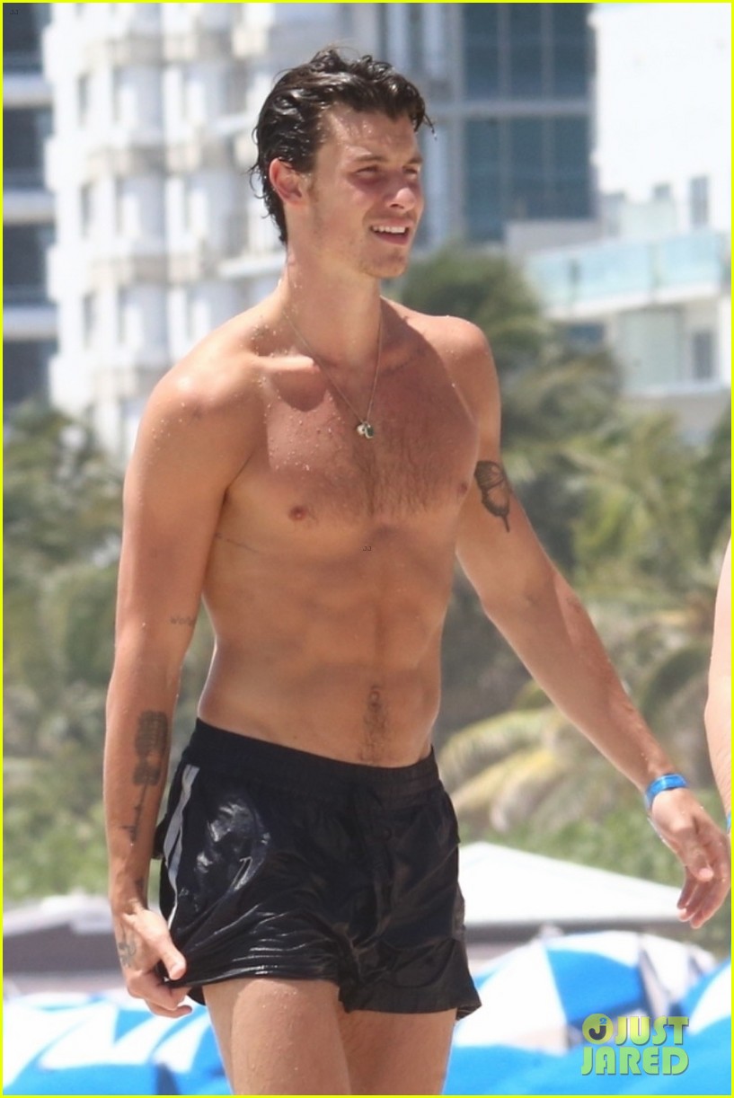 Shawn Mendes Spotted At The Beach In Miami See The New Shirtless Photos Photo 1353780 0574