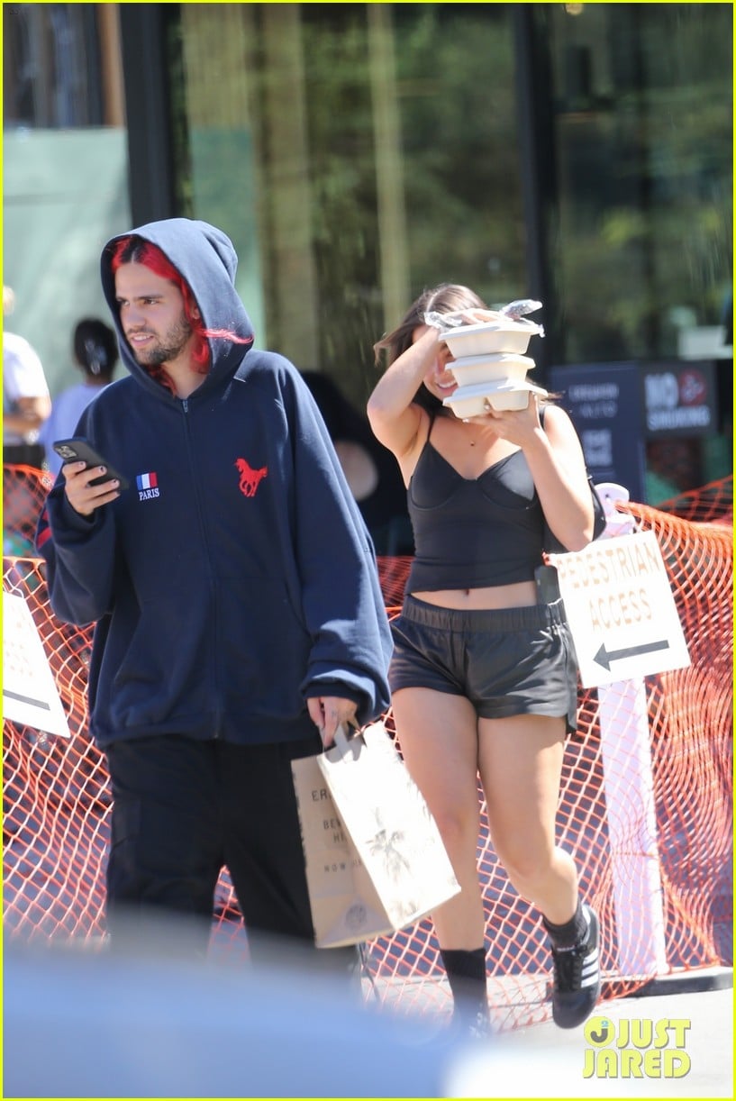 Full Sized Photo of addison rae hides behind take out omer fedi 27