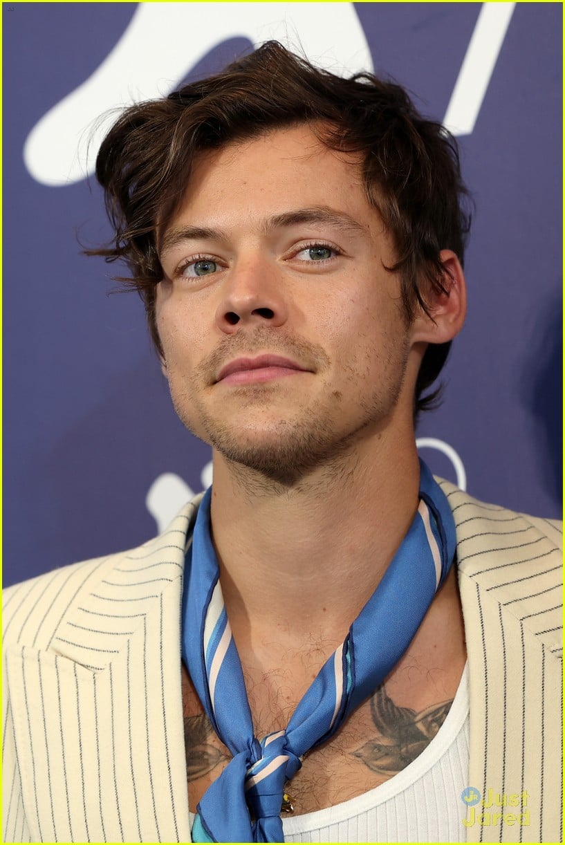 harry styles joins dont worry darling costars at venice film festival photo call 16