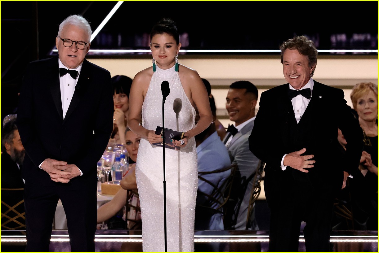 Selena Gomez Skips Emmys Red Carpet, Joins Steve Martin & Martin Short On Stage to Present: Photo 1357065 | 2022 Emmys, Martin Short, Selena Gomez, Steve Martin Pictures | Just Jared Jr.