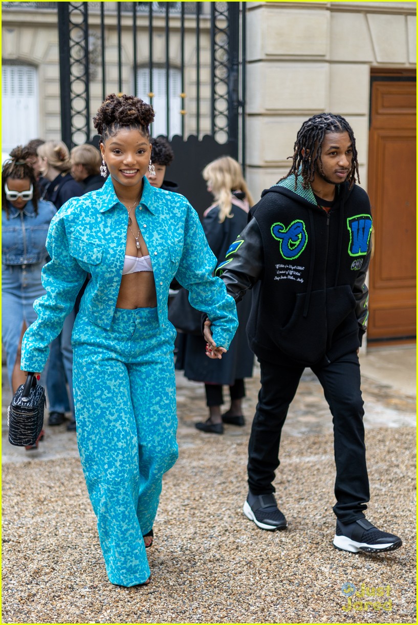 Full Sized Photo of halle bailey ddg emily in paris stars attend roger