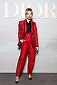 katherine langford dons red suit for first dior fashion show in paris 03