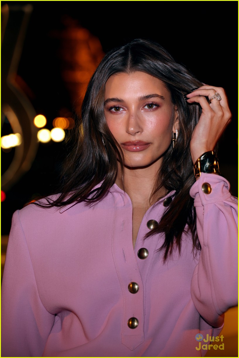 Rosé, Natalia Dyer & Hailey Bieber Attend Saint Laurent Fashion Show at