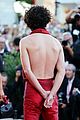 timothee chalamet shows off his back at bones and all venice film festival premiere 04