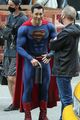 tyler hoechlin gets to work filming superman lois season 3 15