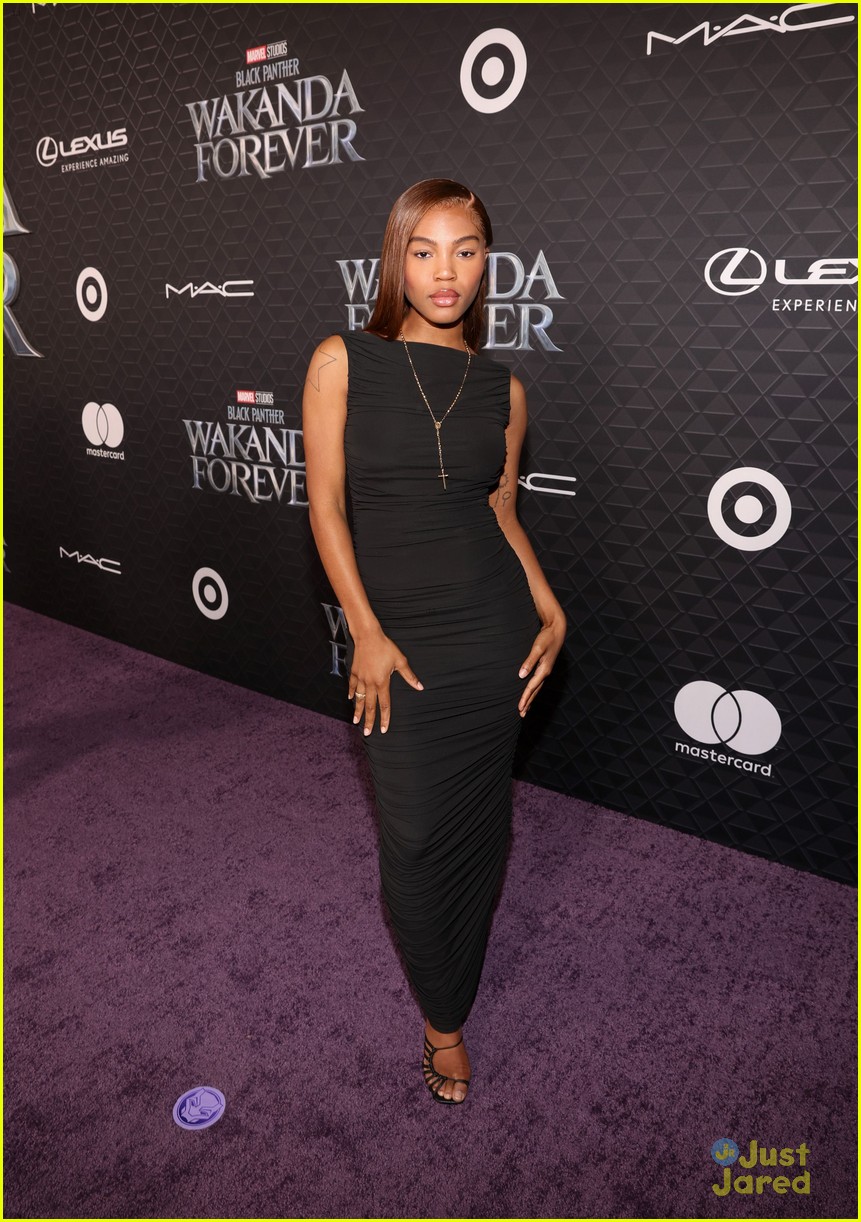 New Marvel Stars Dominique Thorne & Kathryn Newton Attend 'Black