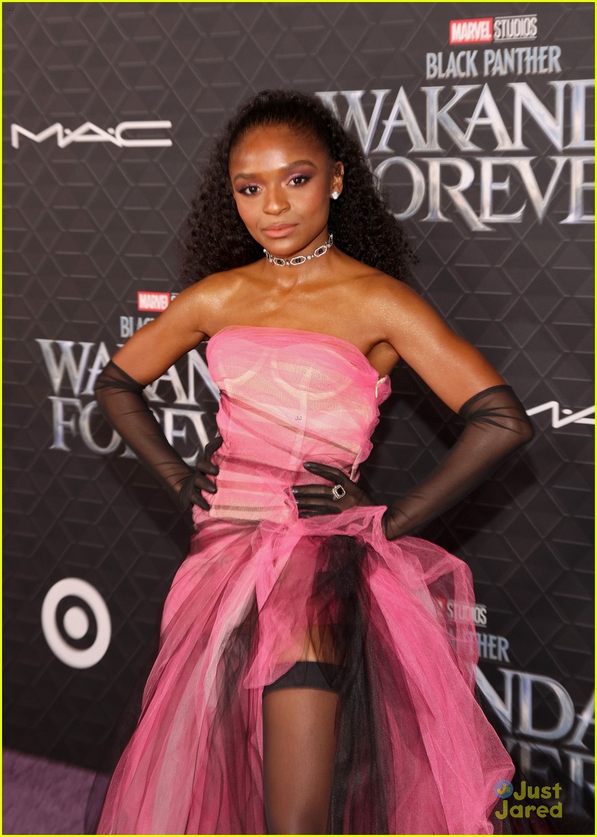 New Marvel Stars Dominique Thorne & Kathryn Newton Attend 'Black