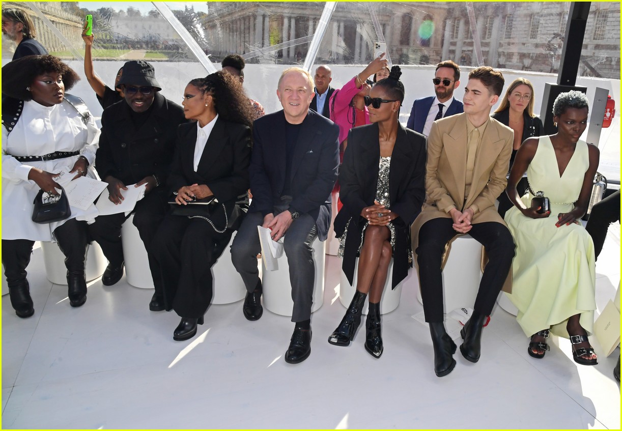 hero fiennes tiffin joe locke step out for alexander mcqueen fashion show 19