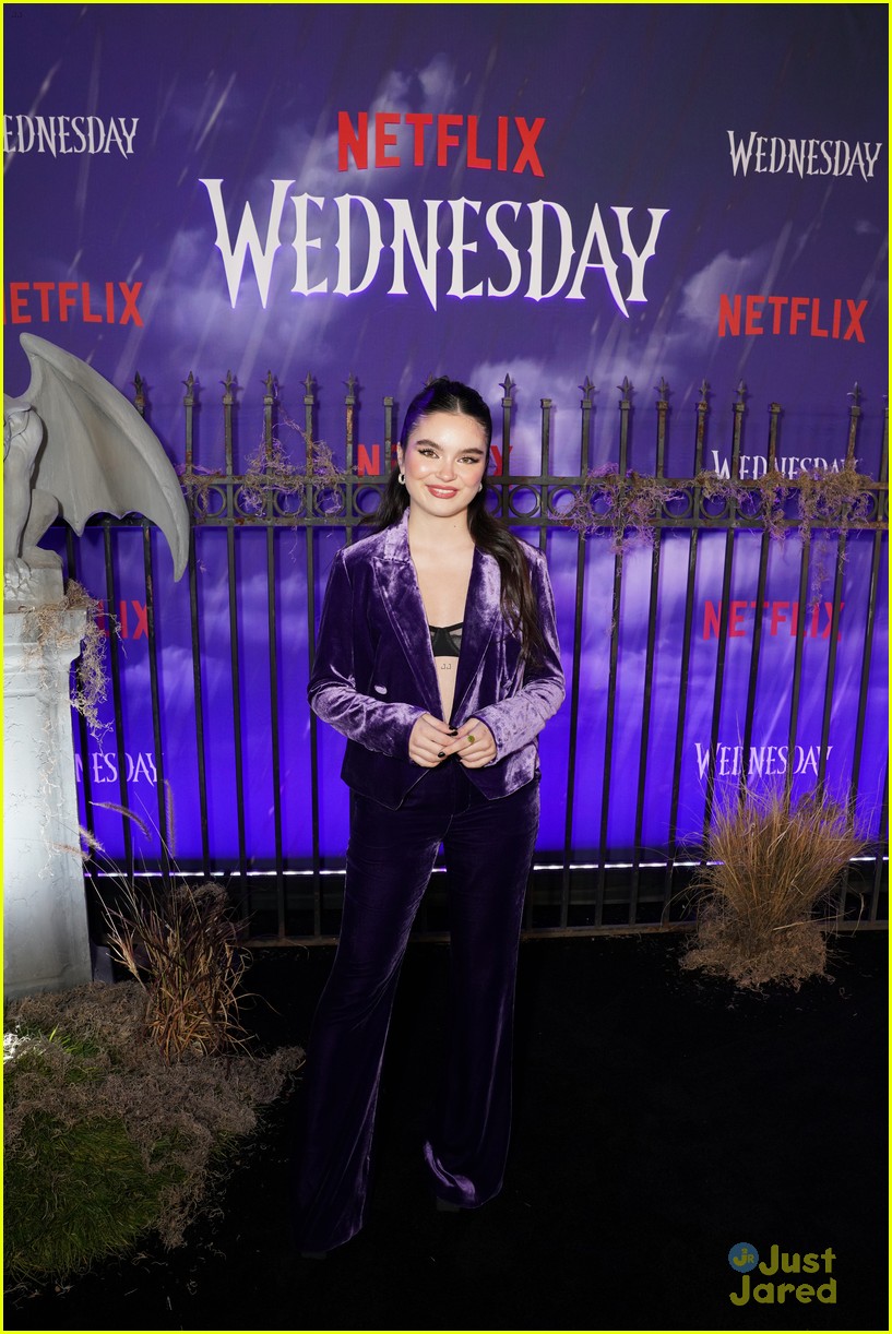 Maddie Ziegler & Ariana Greenblatt Support Jenna Ortega at 'Wednesday