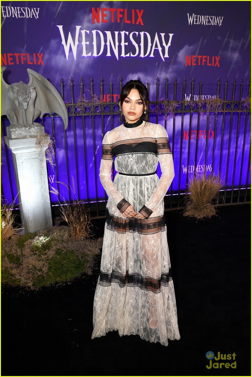 Maddie Ziegler & Ariana Greenblatt Support Jenna Ortega at 'Wednesday