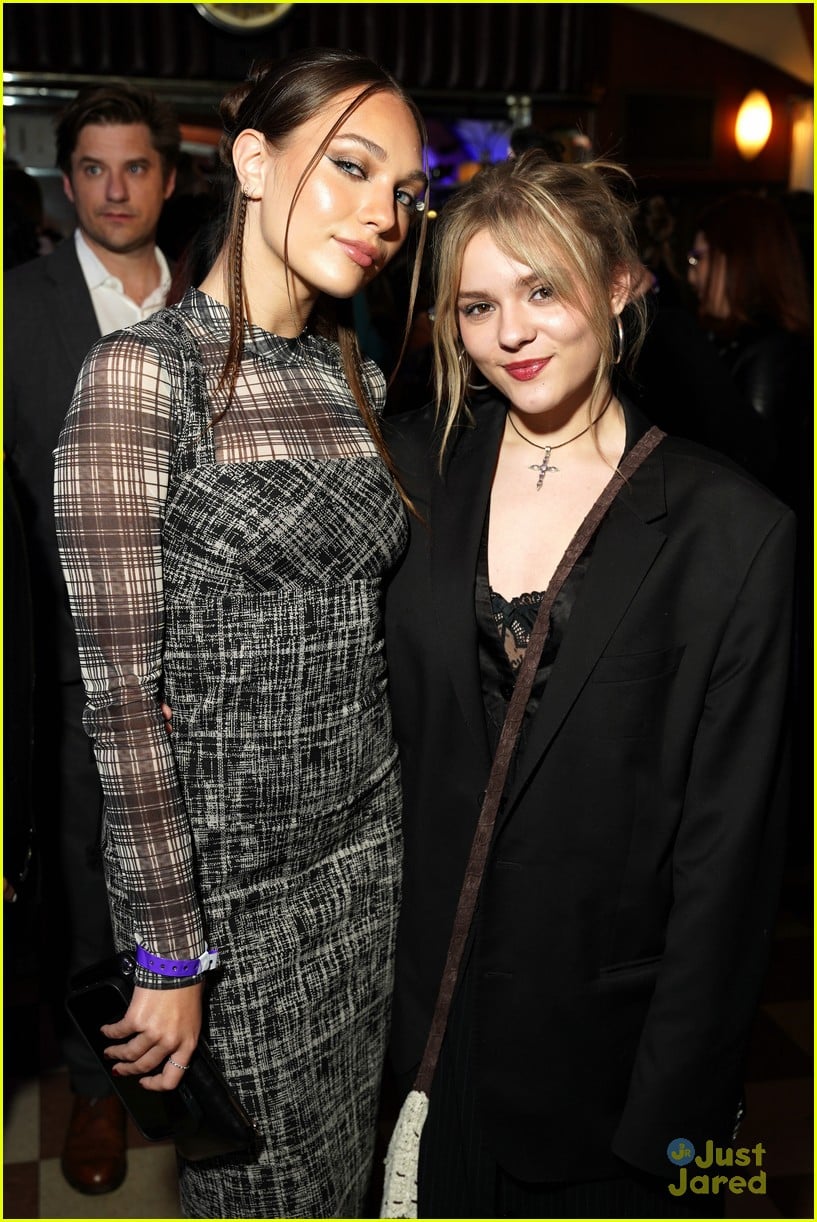 Maddie Ziegler & Ariana Greenblatt Support Jenna Ortega at 'Wednesday
