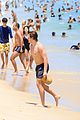 charlie gillespie owen patrick joyner get in shirtless workout at the beach 71