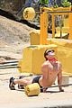 charlie gillespie owen patrick joyner get in shirtless workout at the beach 82