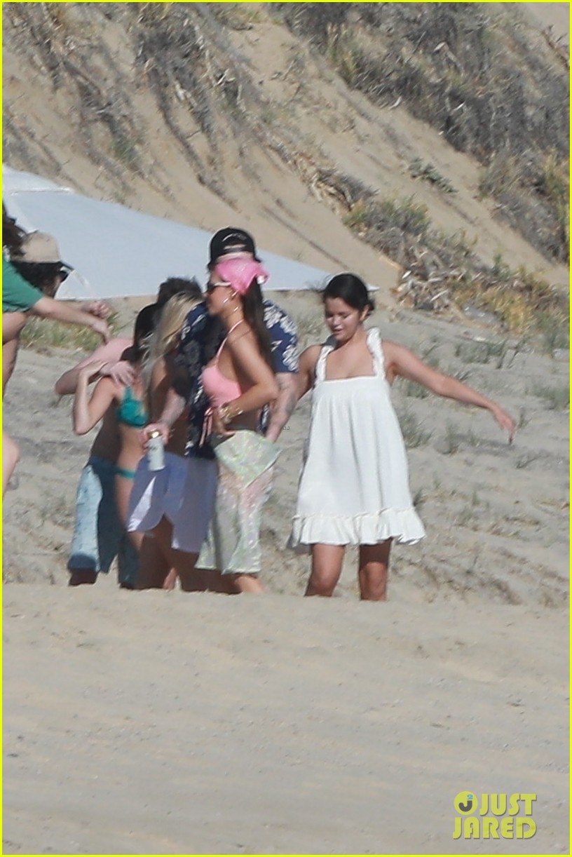 Full Sized Photo of selena gomez frolics on the beach nicola peltz ...