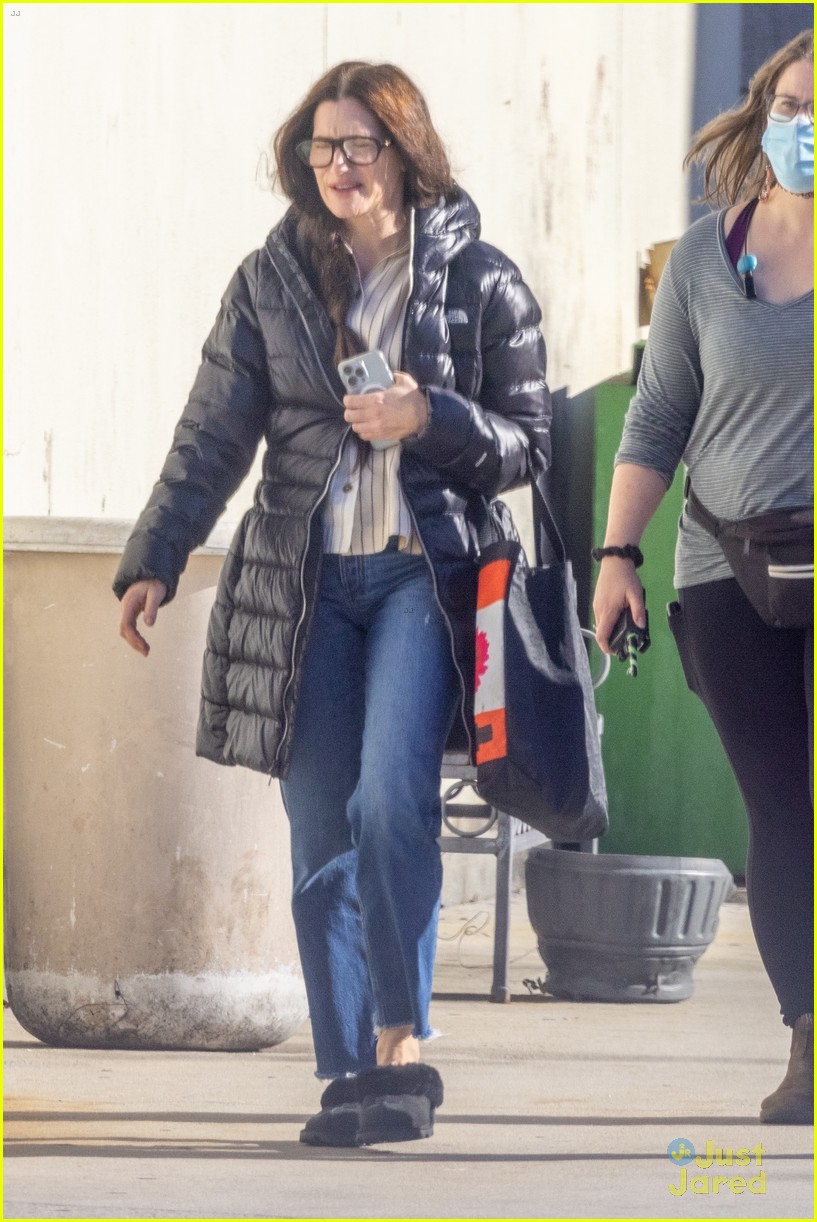 joe locke shares laugh with ali ahn while leaving agatha set 06