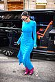 kylie jenner slim blue dress after lion debate paris 05