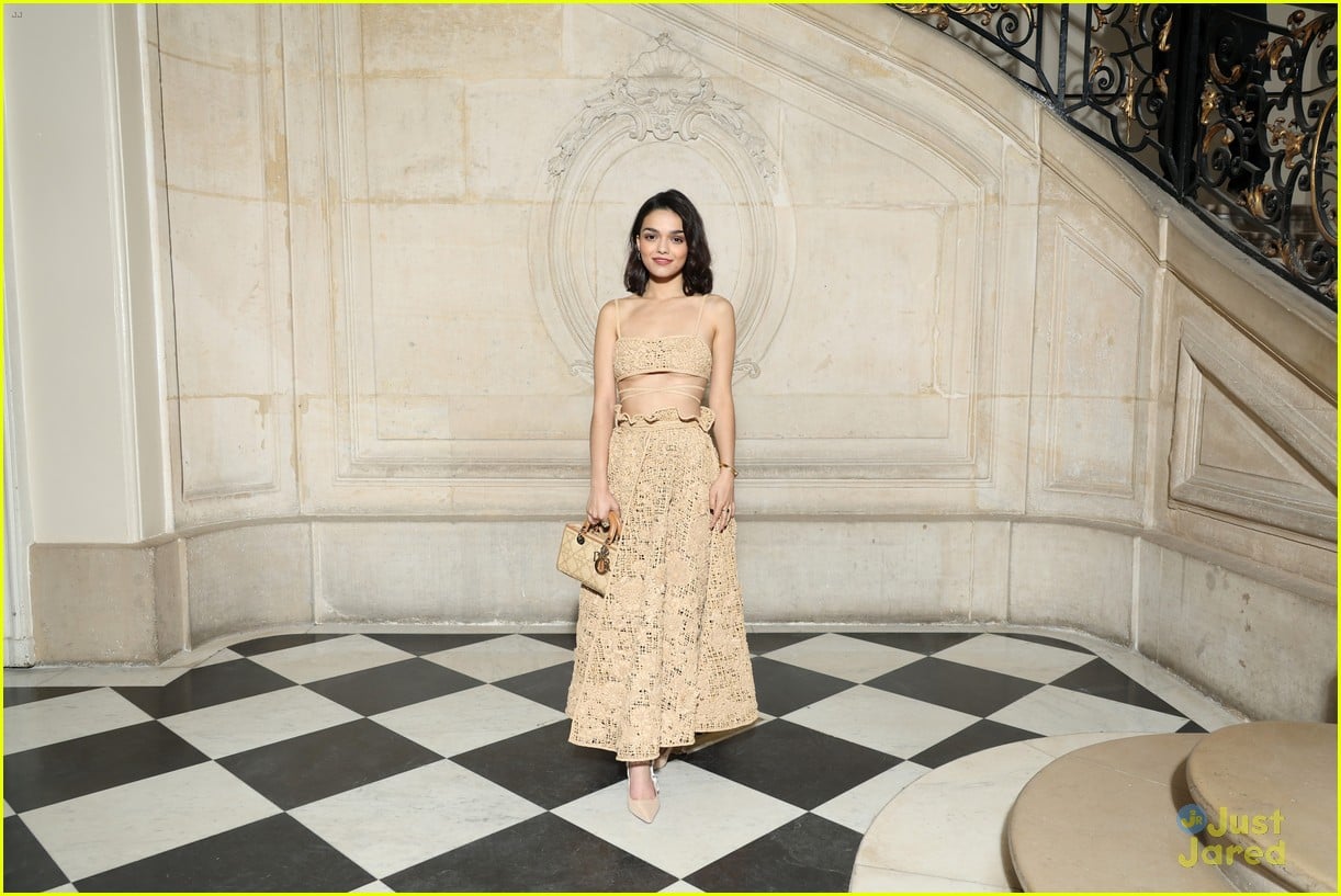 Rachel Zegler Attends Christian Dior Fashion Show After Disneyland Trip