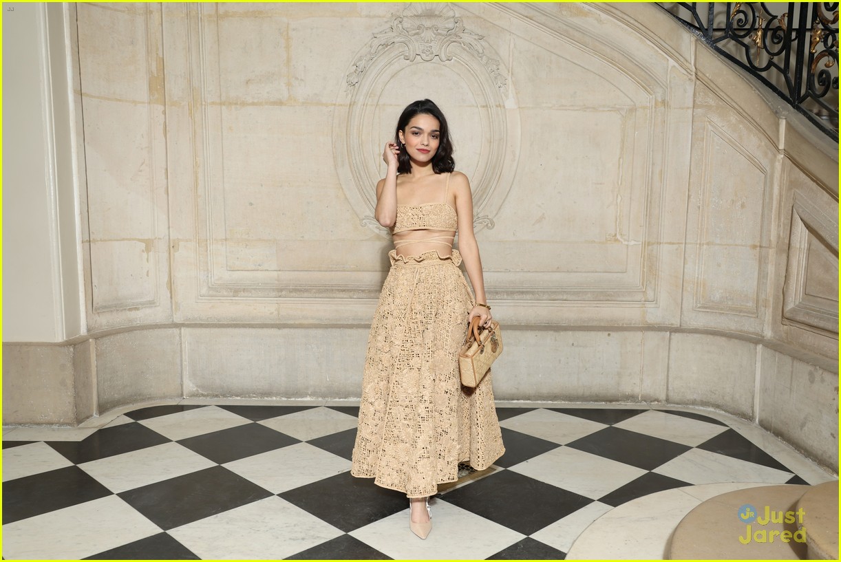 Rachel Zegler Attends Christian Dior Fashion Show After Disneyland Trip