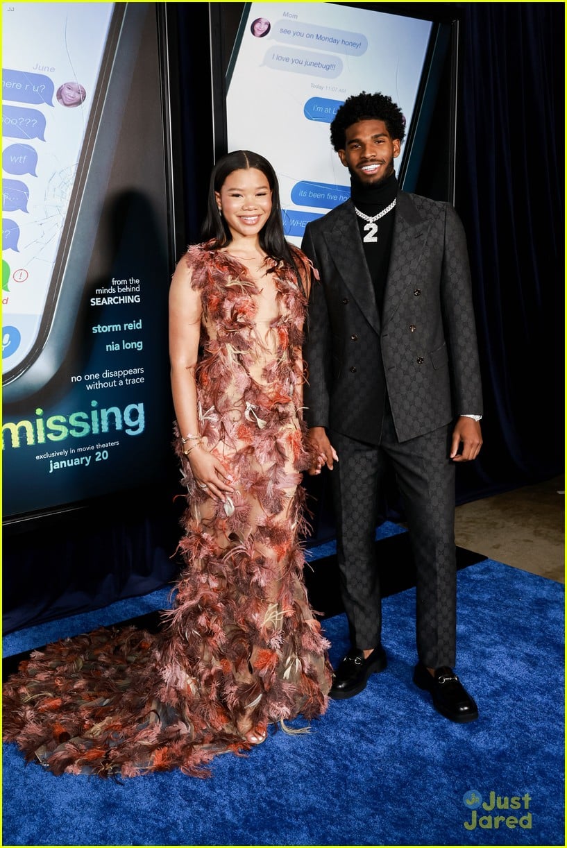Storm Reid Makes Red Carpet Debut with Beau Shedeur Sanders at 'Missing(01)