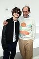 timothee chalamet kit connor omar rudberg step out for loewe fashion show 08