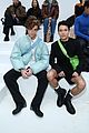 timothee chalamet kit connor omar rudberg step out for loewe fashion show 18
