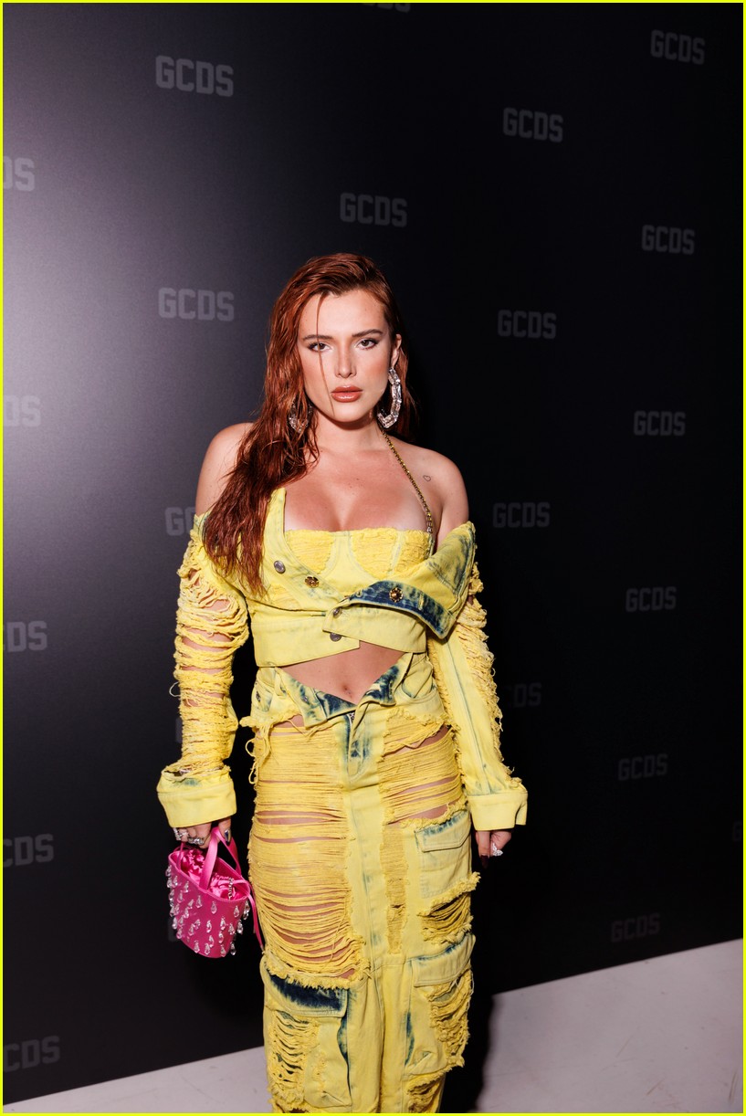 Bella Thorne & Dixie D'Amelio Step Out for GCDS Fashion Show In Milan