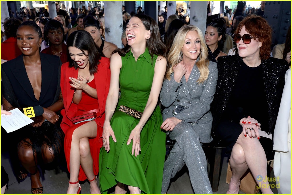 Rachel Zegler & Sutton Foster Share a Laugh at Michael Kors Fashion