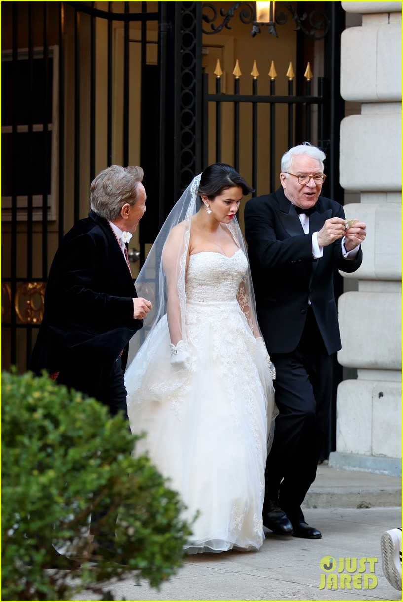 Full Sized Photo of selena gomez wedding dress only murders set 13