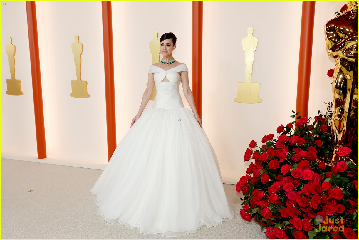 Sofia Carson is a Vision In White at the Oscars 2023 Ahead of Debut