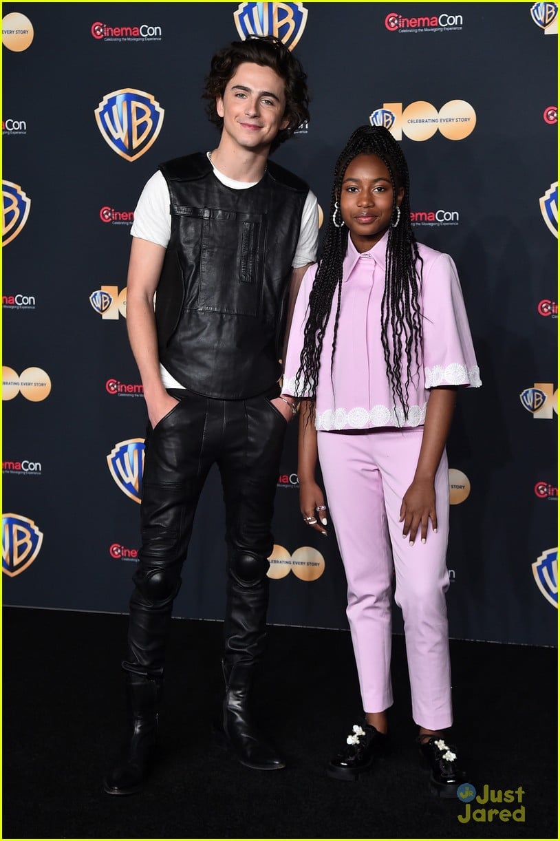 Full Sized Photo of zendaya timothee chalamet reunite at cinemacon for