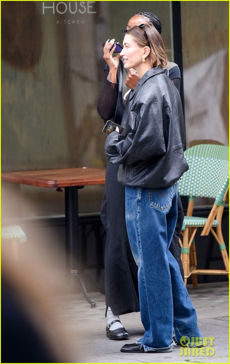 Justin & Hailey Bieber Step Out For Lunch in London After Flying From