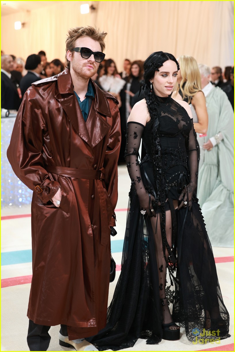 Billie Eilish Goes Sheer for Met Gala 2023 with Brother Finneas Photo