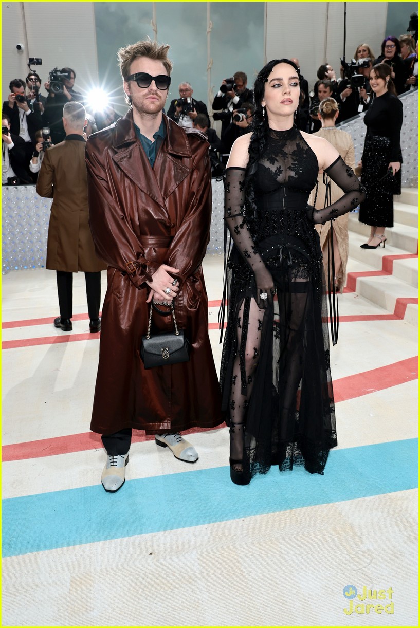 Billie Eilish Goes Sheer for Met Gala 2023 with Brother Finneas Photo