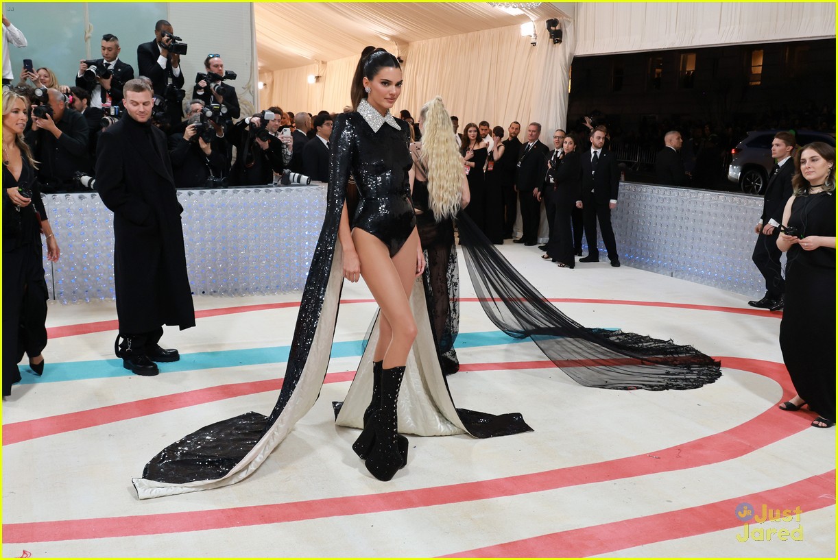 Full Sized Photo Of Kendall Kylie Jenner Show Some Leg At Met Gala 2023 11 Kendall And Kylie