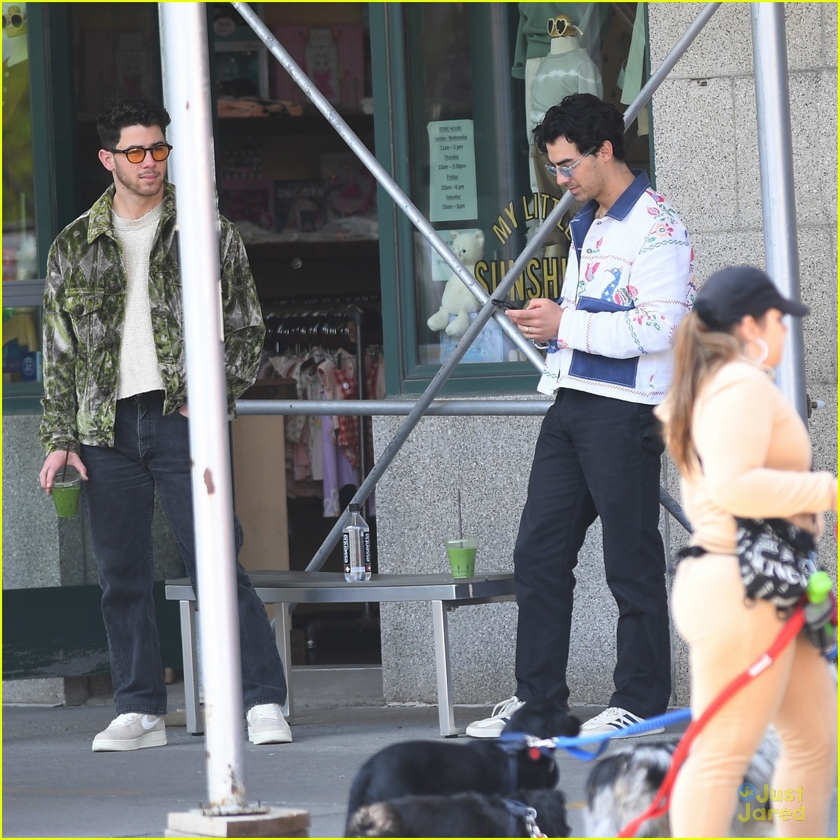 Jonas Brothers Run Into Fan While Out In NYC Between Meetings Photo