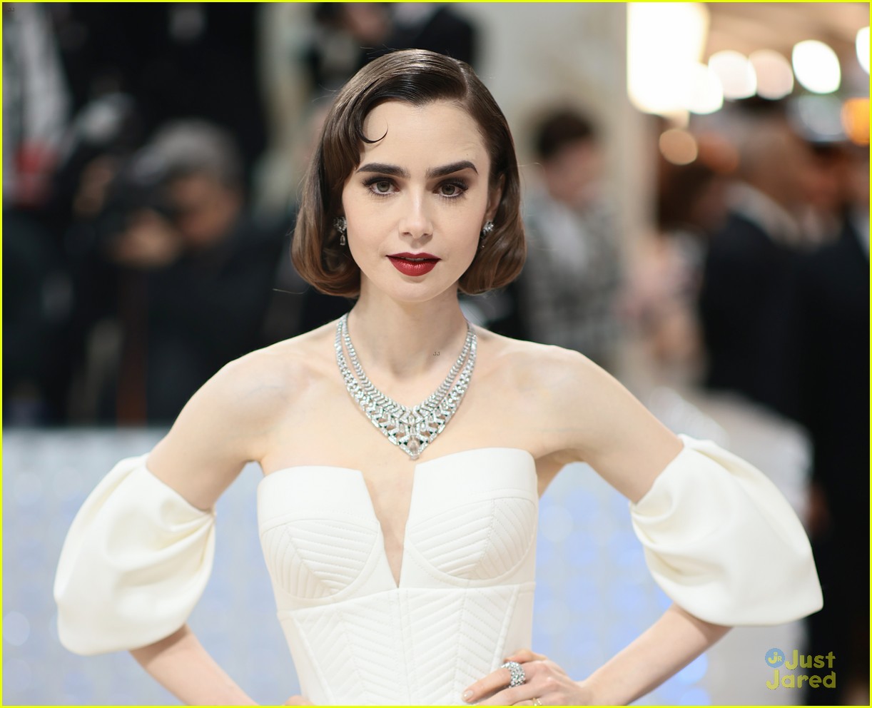 Full Sized Photo Of Emily In Paris Lily Collins Ashley Park Bring The Fashion To Met Gala