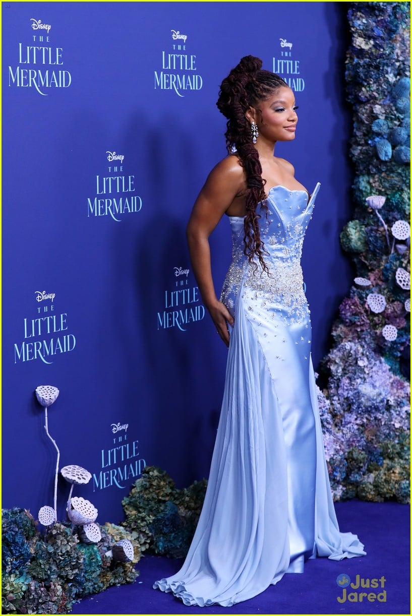 Halle Bailey Goes Blue For Australian Premiere Of 'the Little Mermaid 