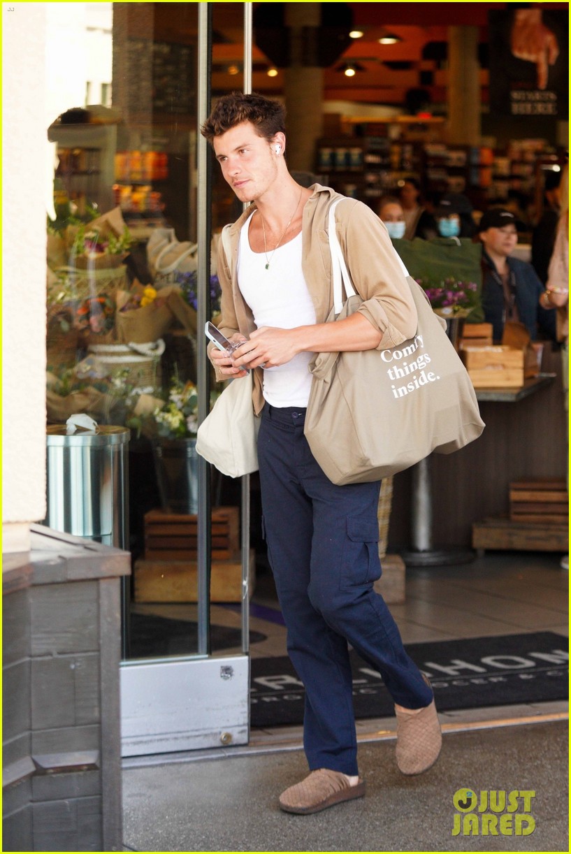 Shawn Mendes Goes Casual For A Grocery Run at His Local Store Photo