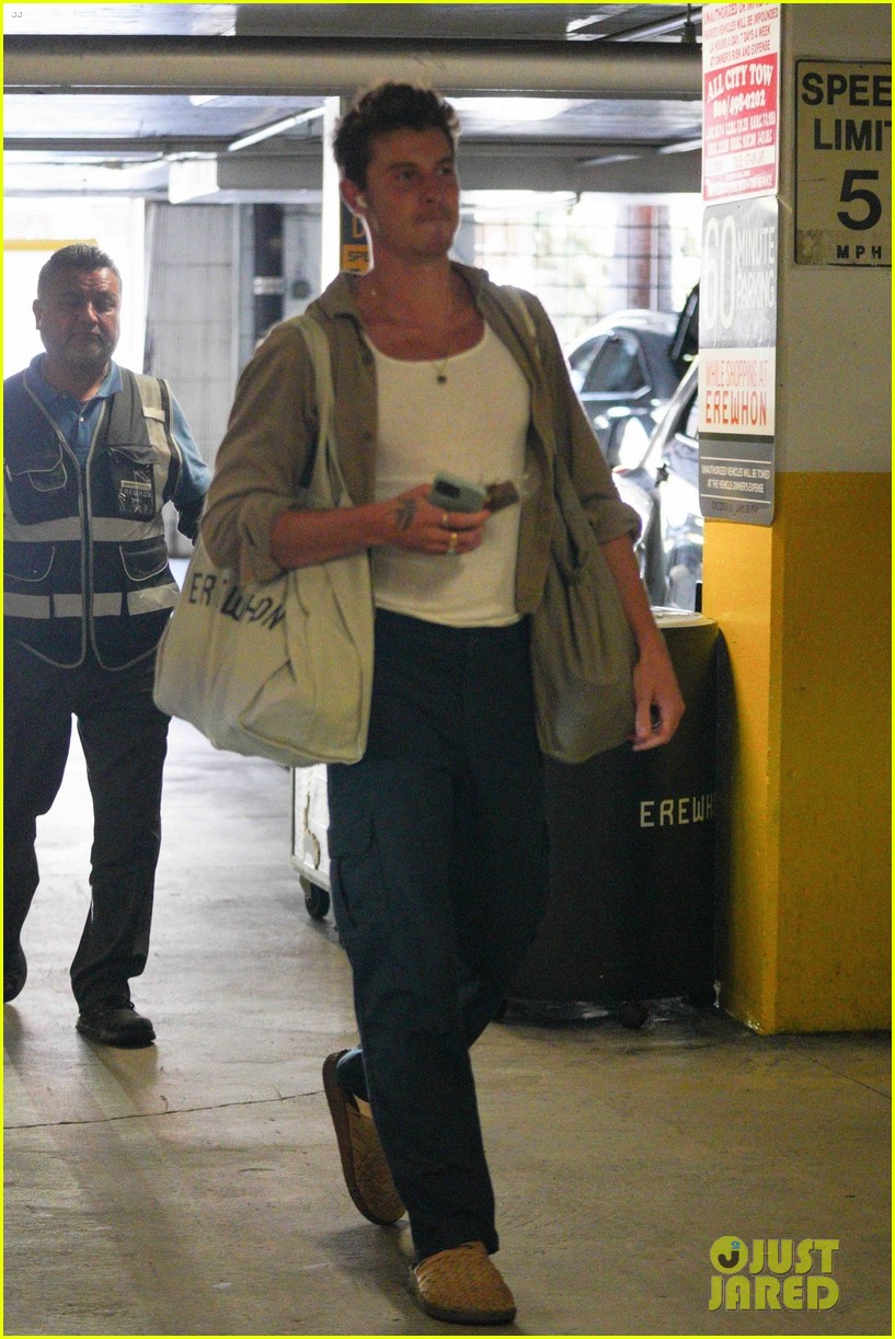 Shawn Mendes Goes Casual For A Grocery Run at His Local Store Photo