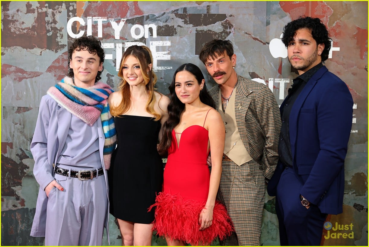 Wyatt Oleff & Chase Sui Wonders Join Co-stars At 'city On Fire 