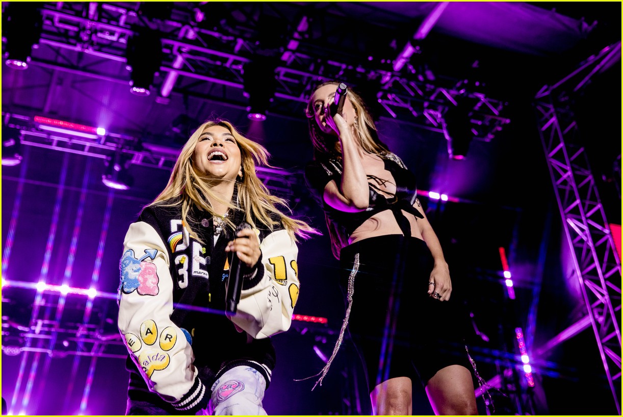 Hayley Kiyoko & Bella Thorne Join Fletcher on Stage at LA Pride in the ...