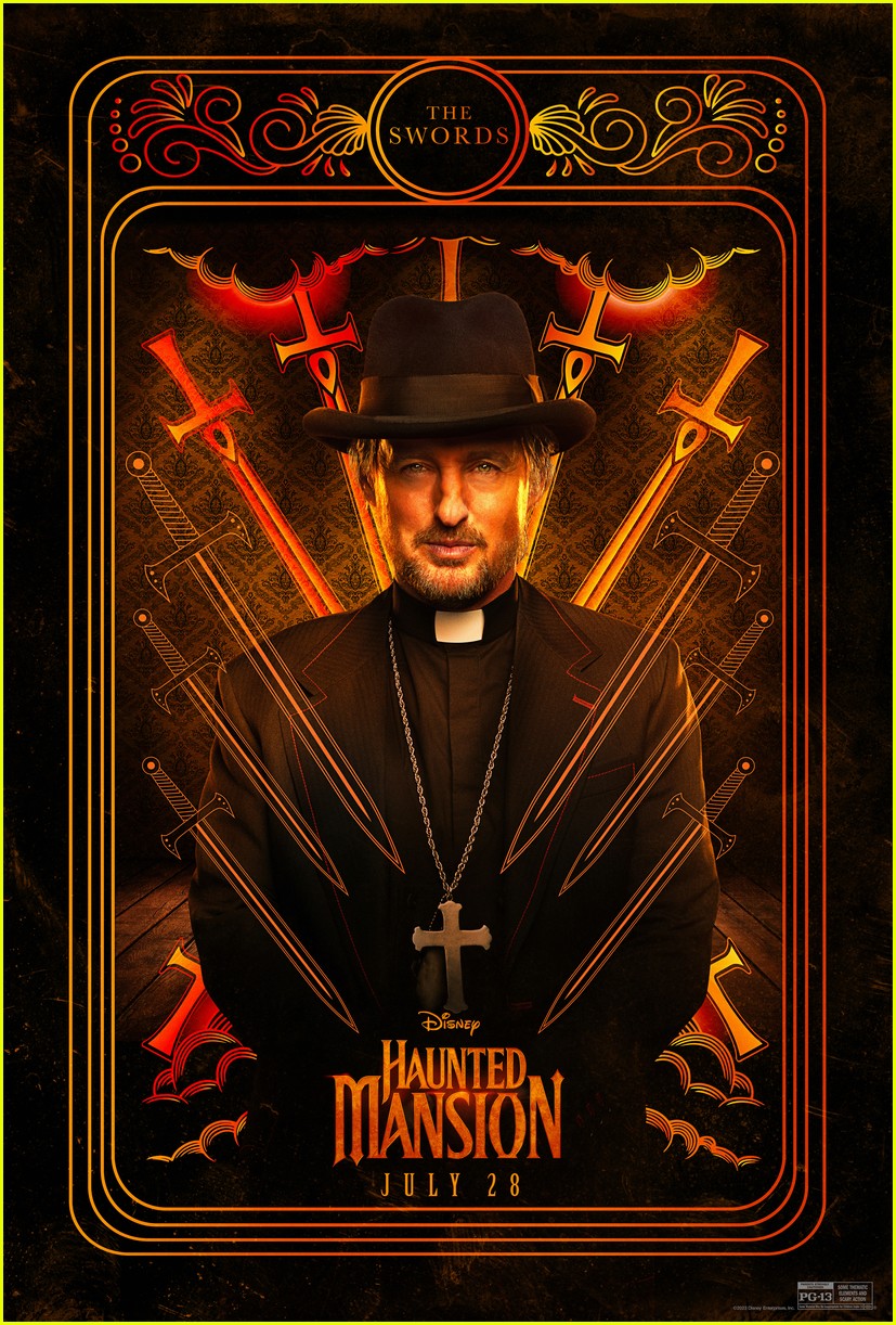 'Haunted Mansion' Gets New Character Posters & Teaser Clip Watch Now