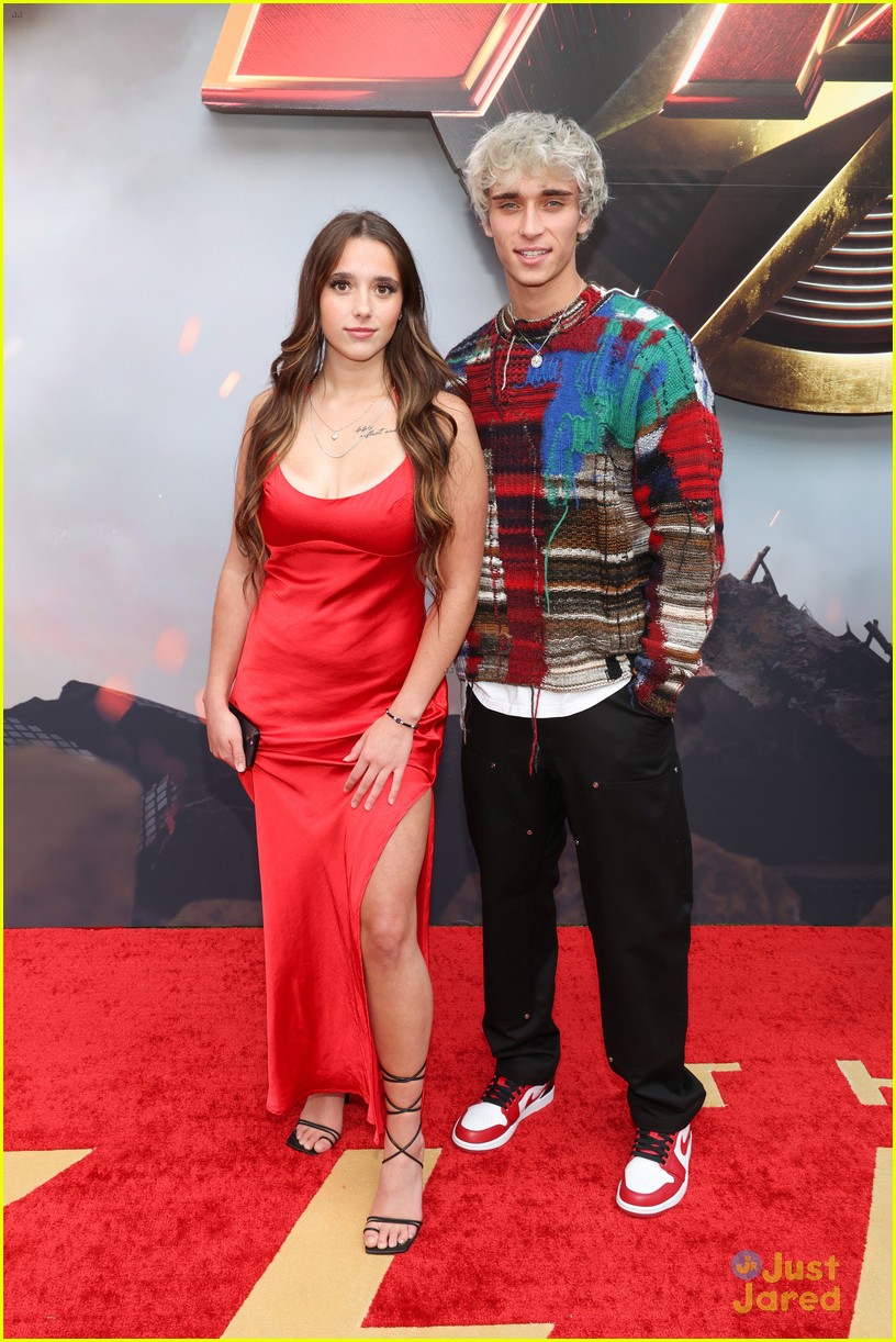 Full Sized Photo of xochitl gomez amanda diaz michael cimino support