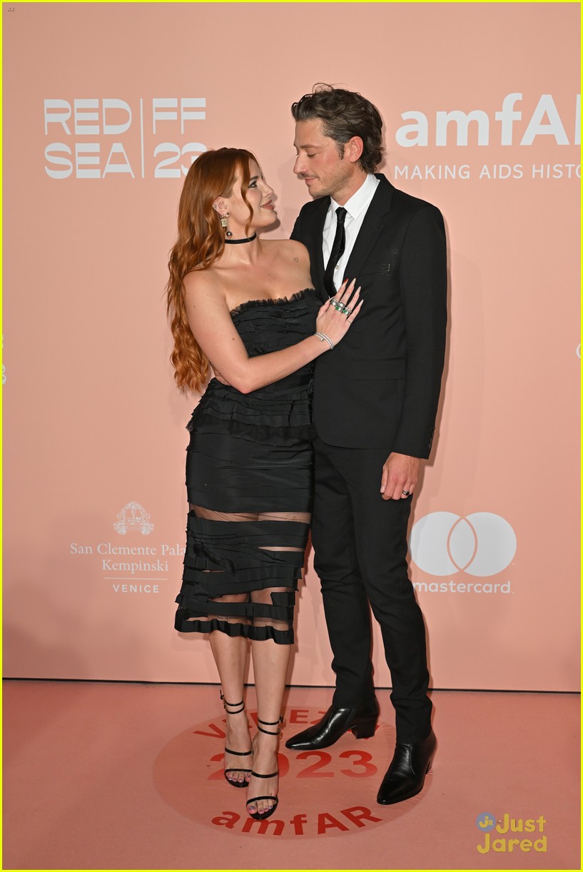 Bella Thorne & Fiancé Mark Emms Couple Up at amfAR Gala Venezia 2023