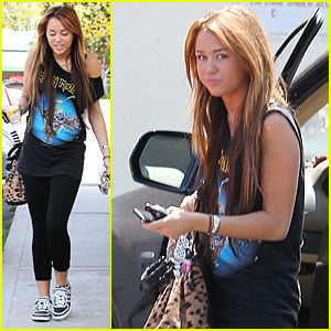 Miley Cyrus: Leopard Print Lovely | Miley Cyrus | Just Jared Jr.