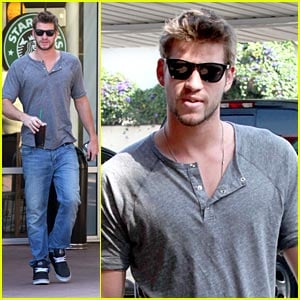 Liam Hemsworth is a Starbucks Stud | Liam Hemsworth | Just Jared Jr.