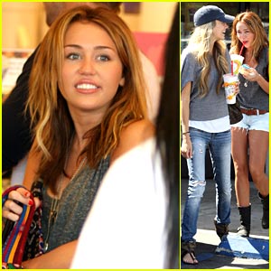 Miley Cyrus & Melissa Ordway Grab Robek's