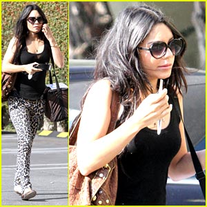 Vanessa Hudgens: Leopard Pants Pretty | Vanessa Hudgens | Just Jared Jr.