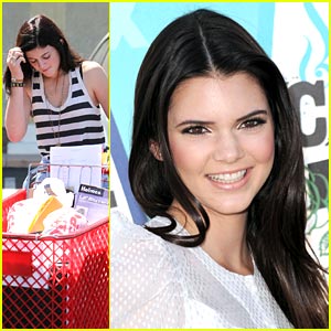 Kendall & Kylie Jenner Stock Up on School Supplies
